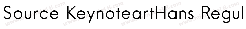 Source KeynoteartHans Regular GBpc 字体转换